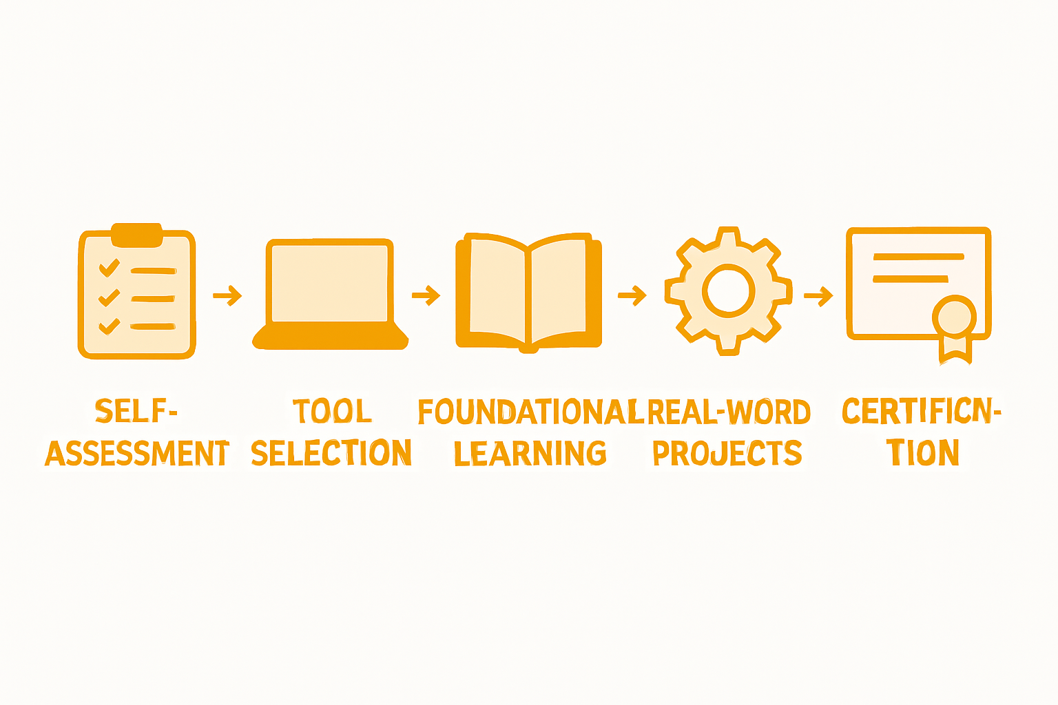 Infographic of steps in data science workflow