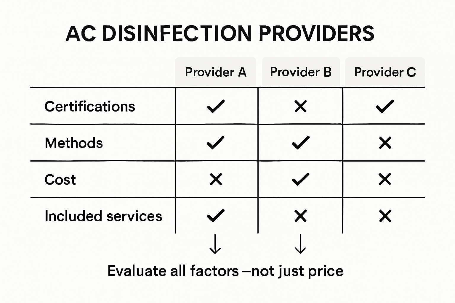 how to select ac disinfection services