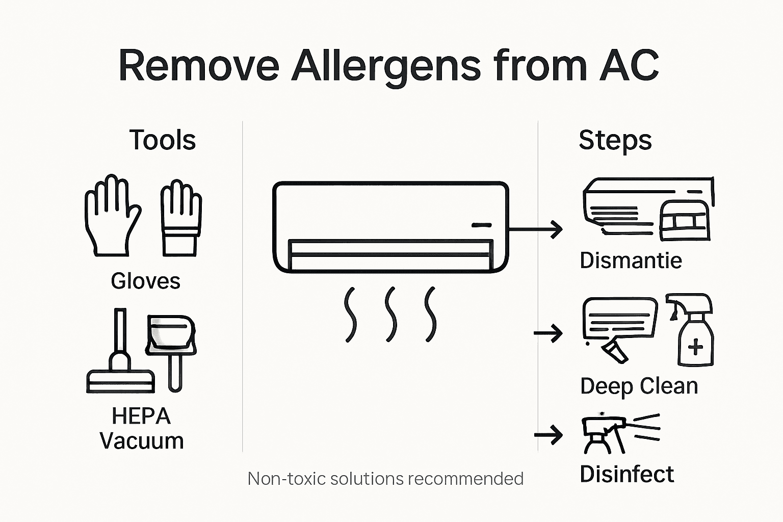 how to remove allergens from ac