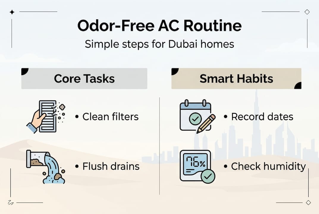 eliminating odors from ac