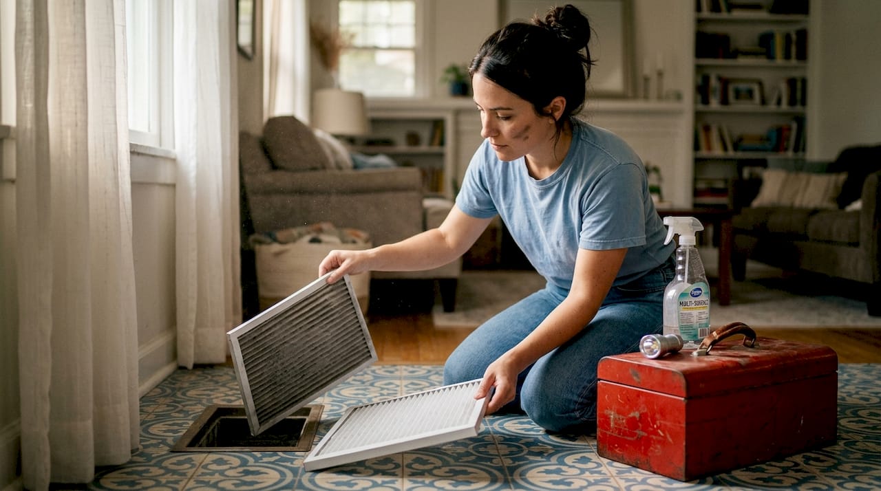 eliminating odors from ac