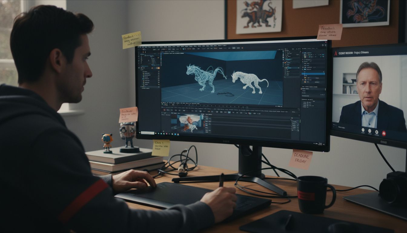 colaboración animador empresa