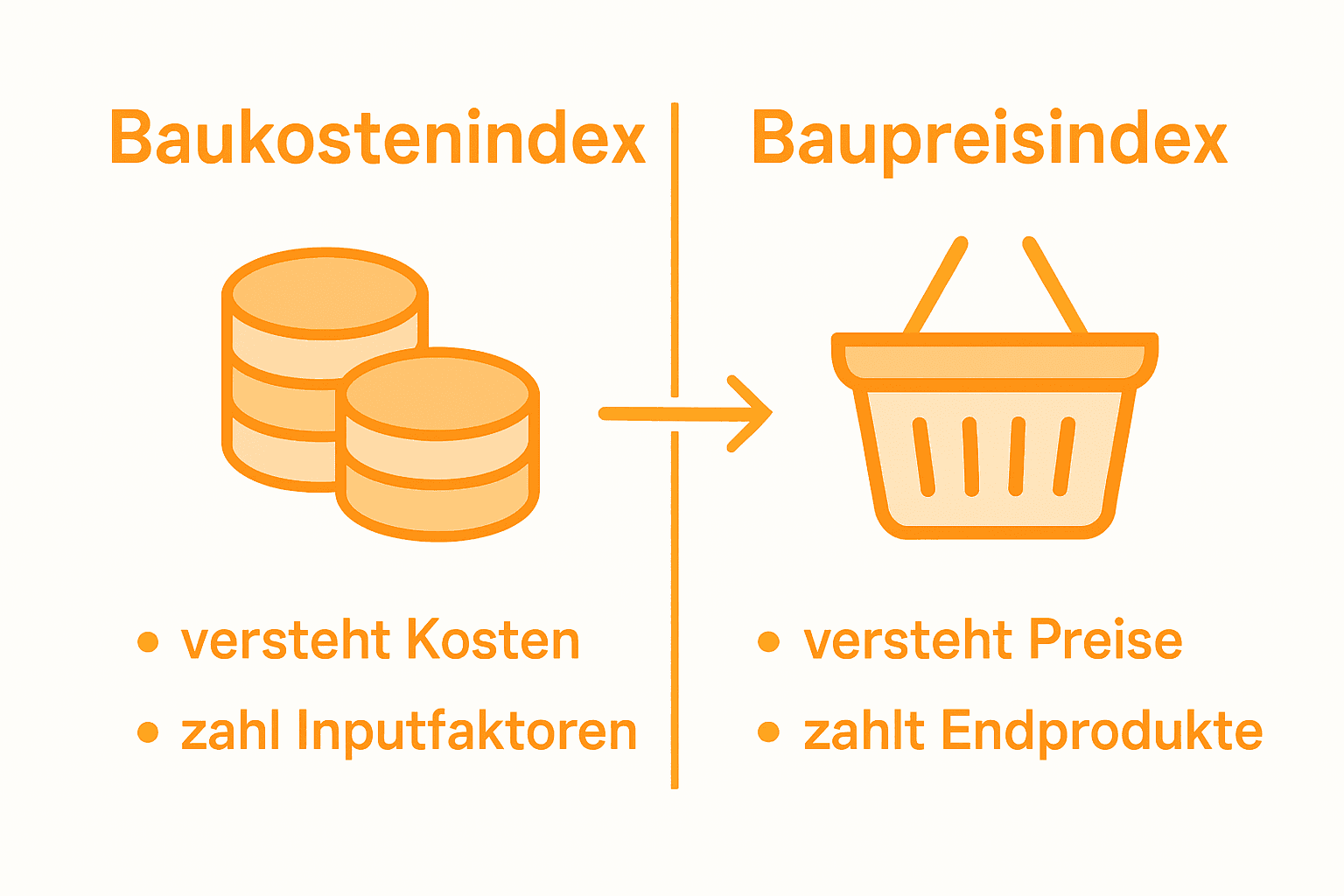 Unterschiede zwischen Baukostenindex und Baupreisindex: Ein Überblick