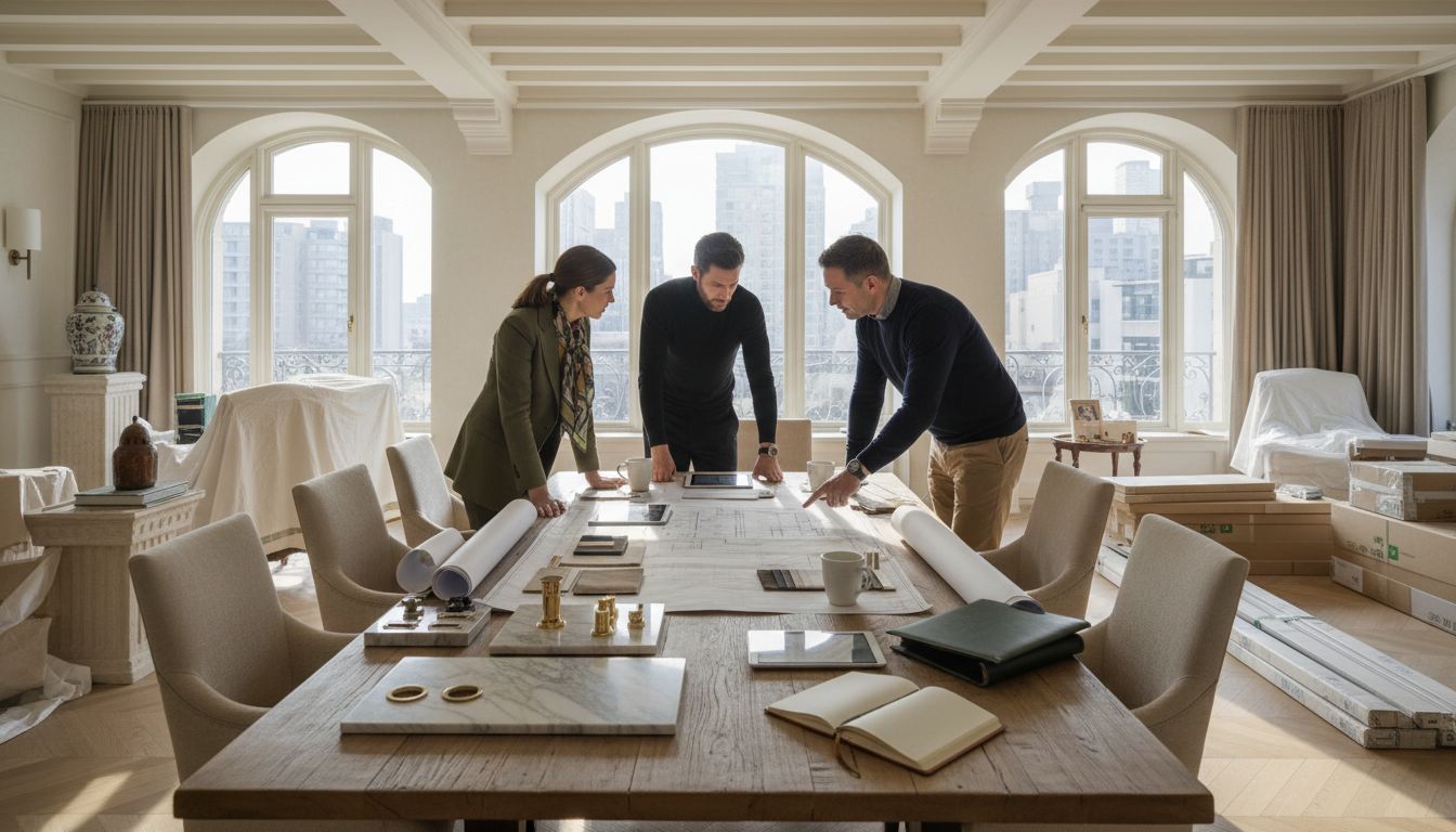 luxury renovation project team