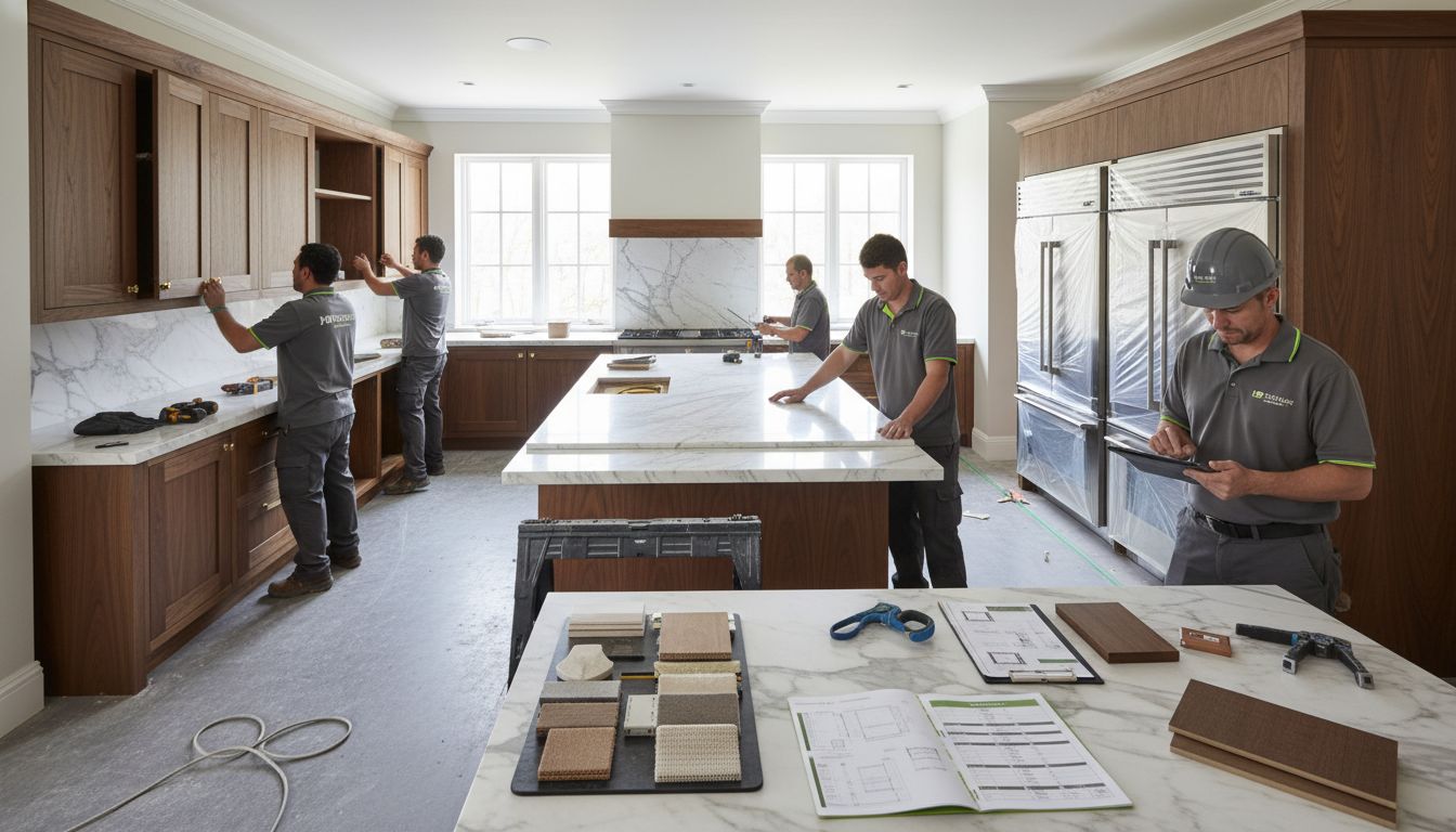 custom kitchen renovation process