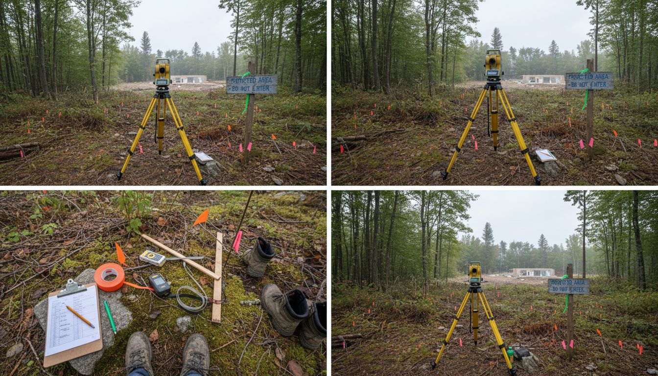 Site surveyor checks land for compliance