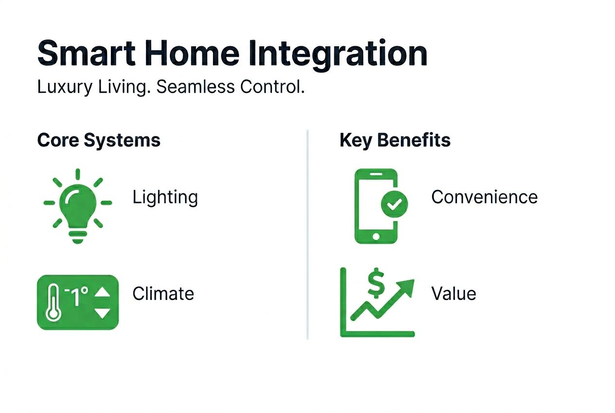 Infographic smart home integration luxury benefits