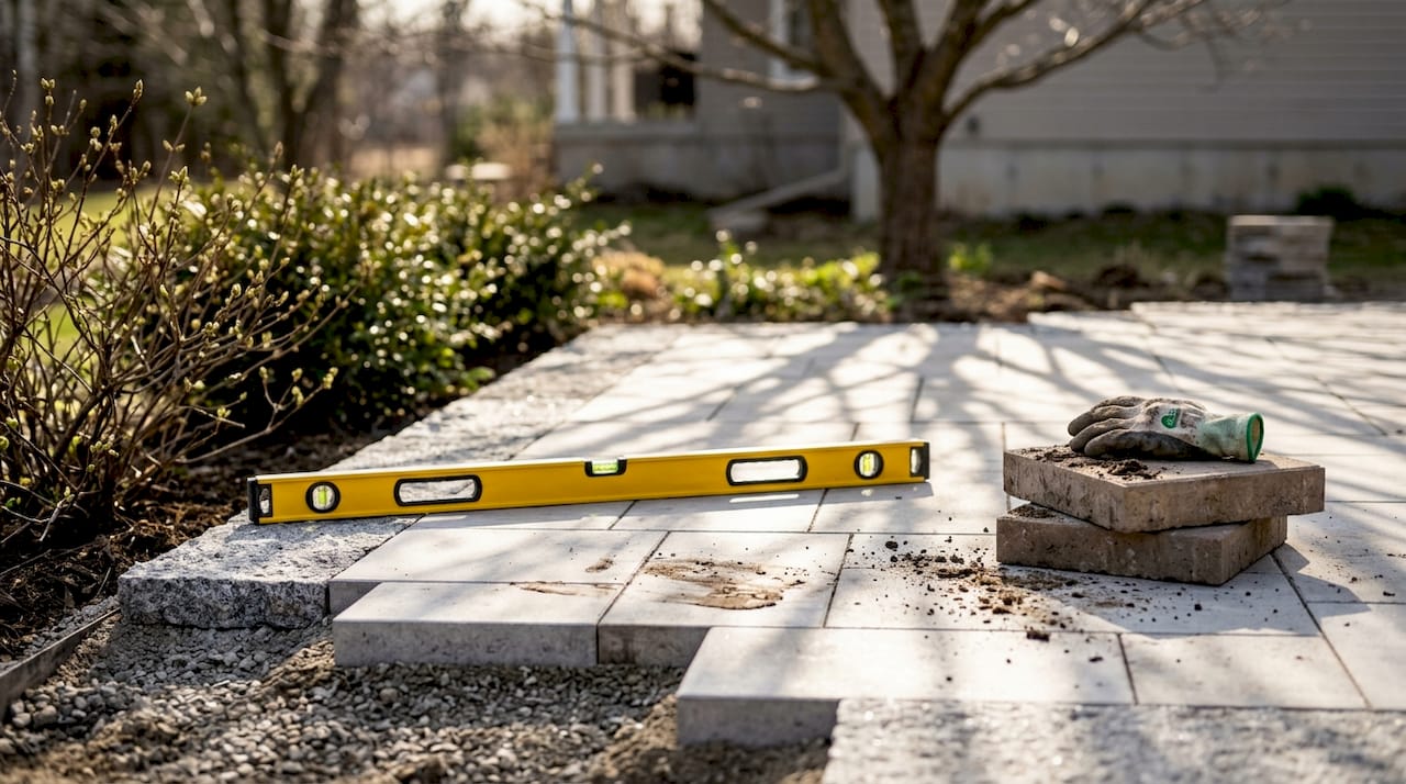 Contractor builds durable granite porcelain patio