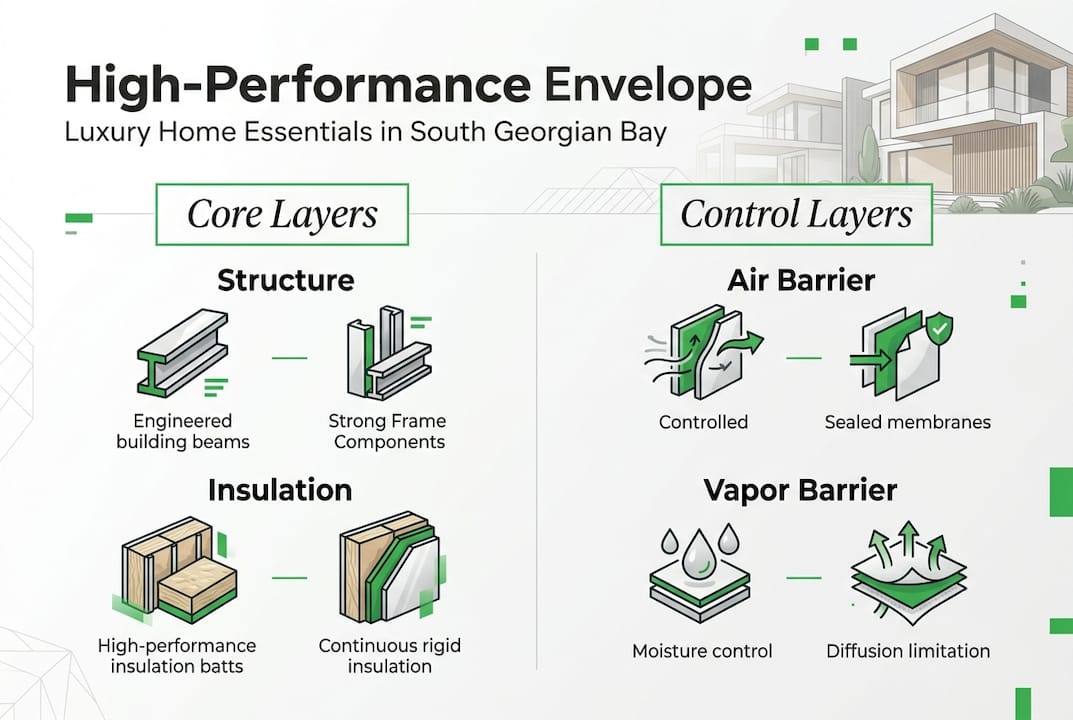 Infographic of key building envelope layers