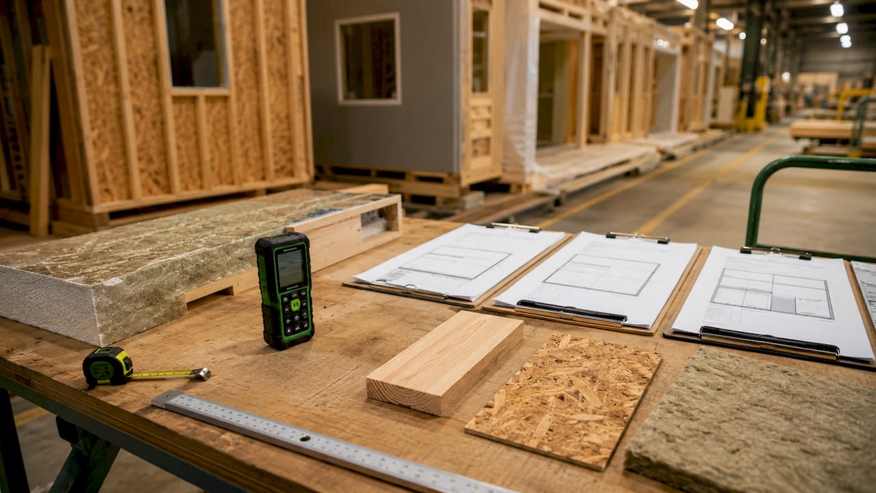 Ontario prefab home factory quality control workspace
