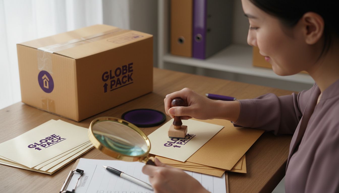 logo stamp real application