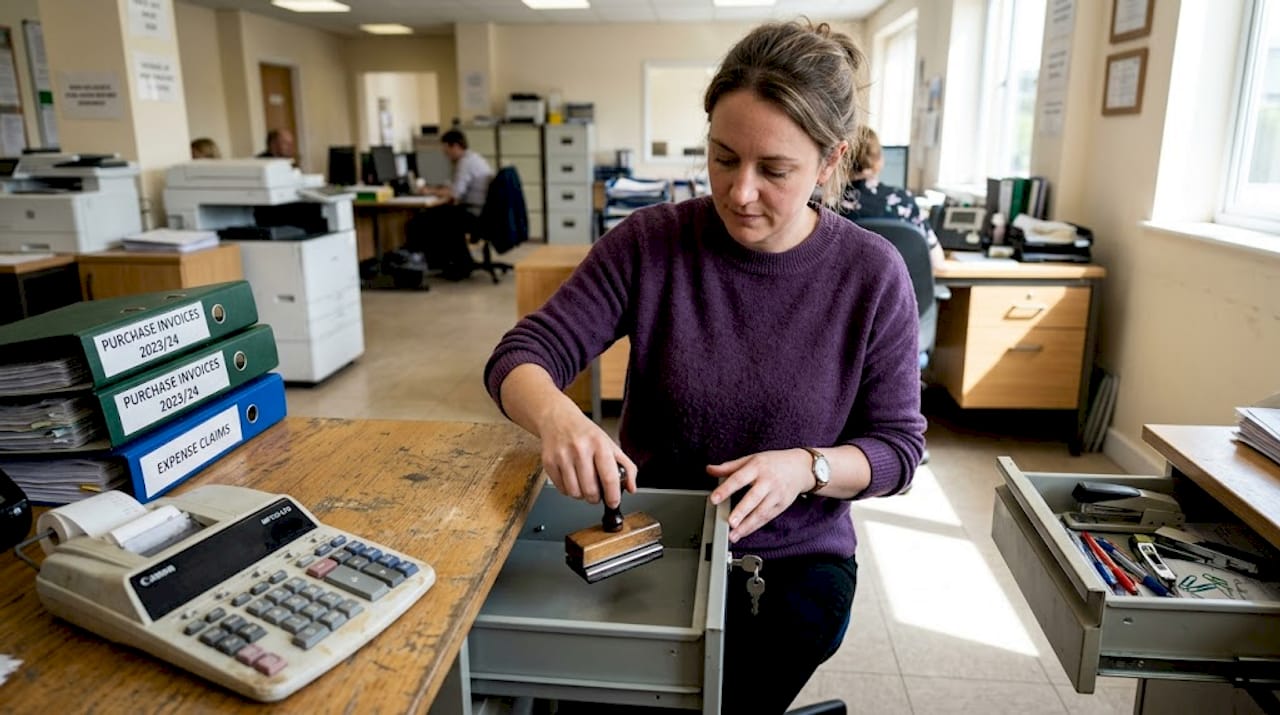 Manager storing signature stamp for security