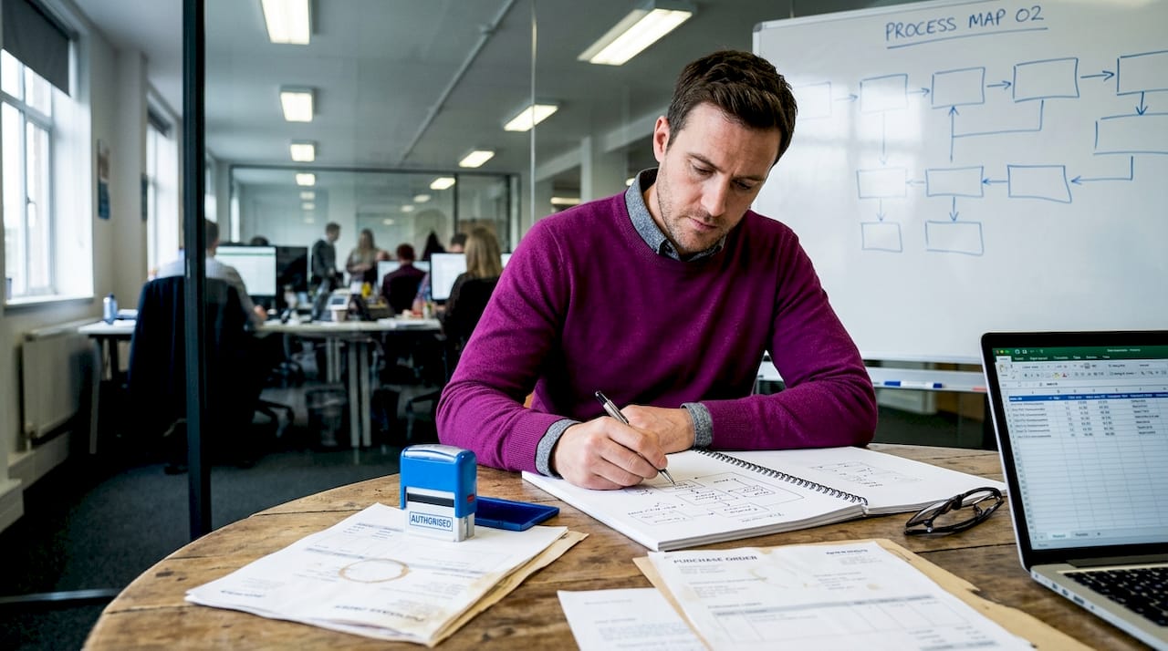 Team leader mapping document workflow process