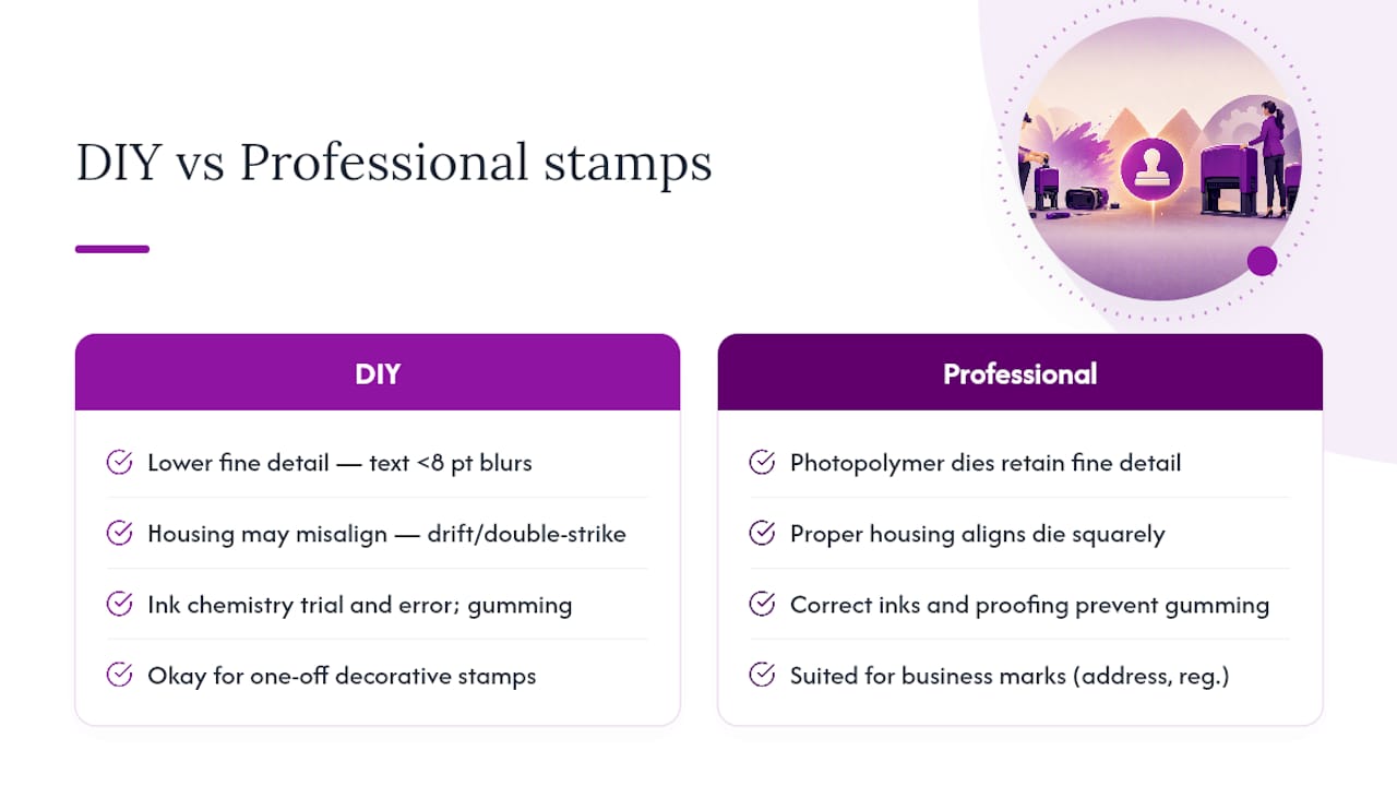 Can you make a self-inking stamp yourself? — overview diagram