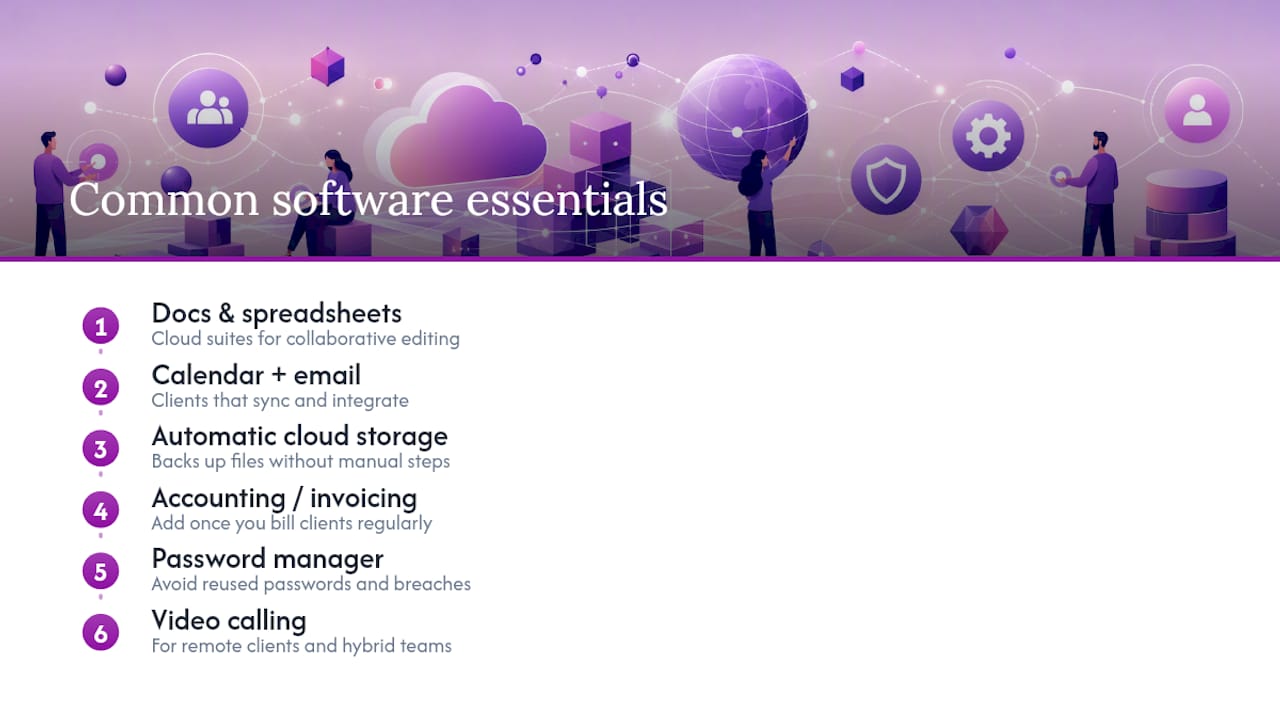 Six essential software categories for small offices