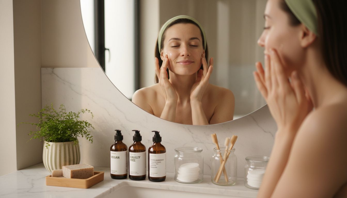 vegan skincare application