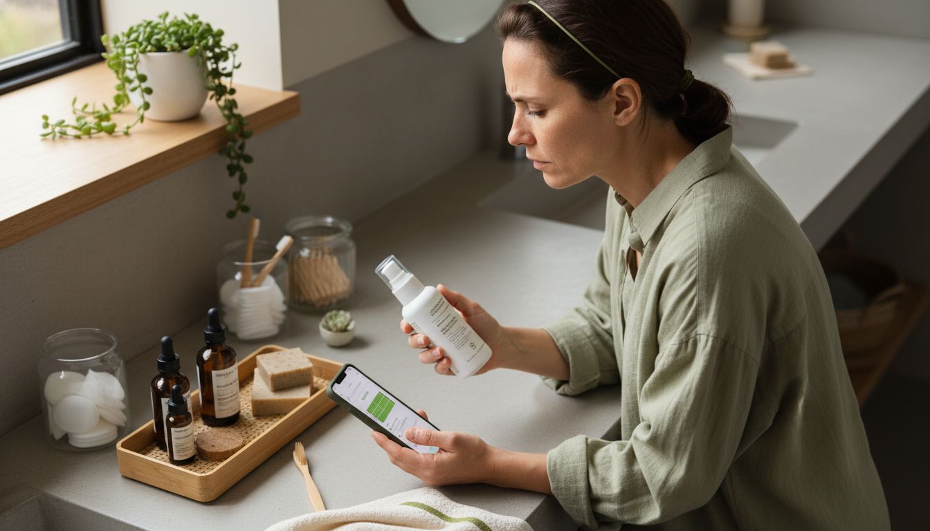 skincare label reading