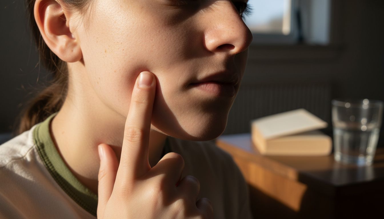 Close-up of skin barrier with imperfections