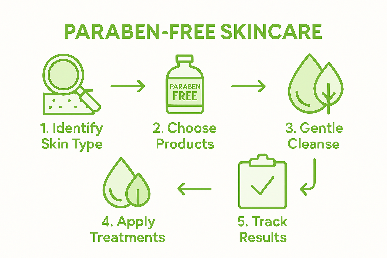 Infographic: paraben free skincare process steps