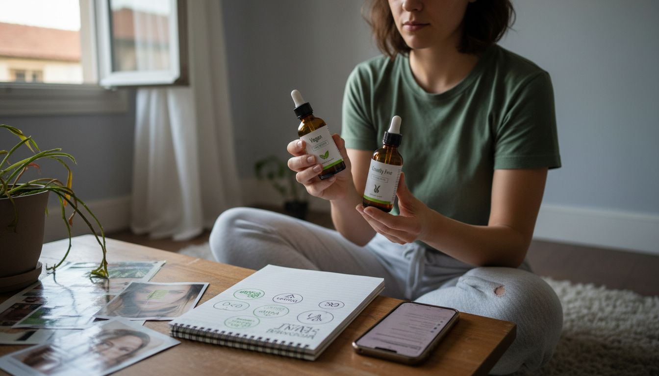 Skincare lover compares vegan and cruelty-free labels