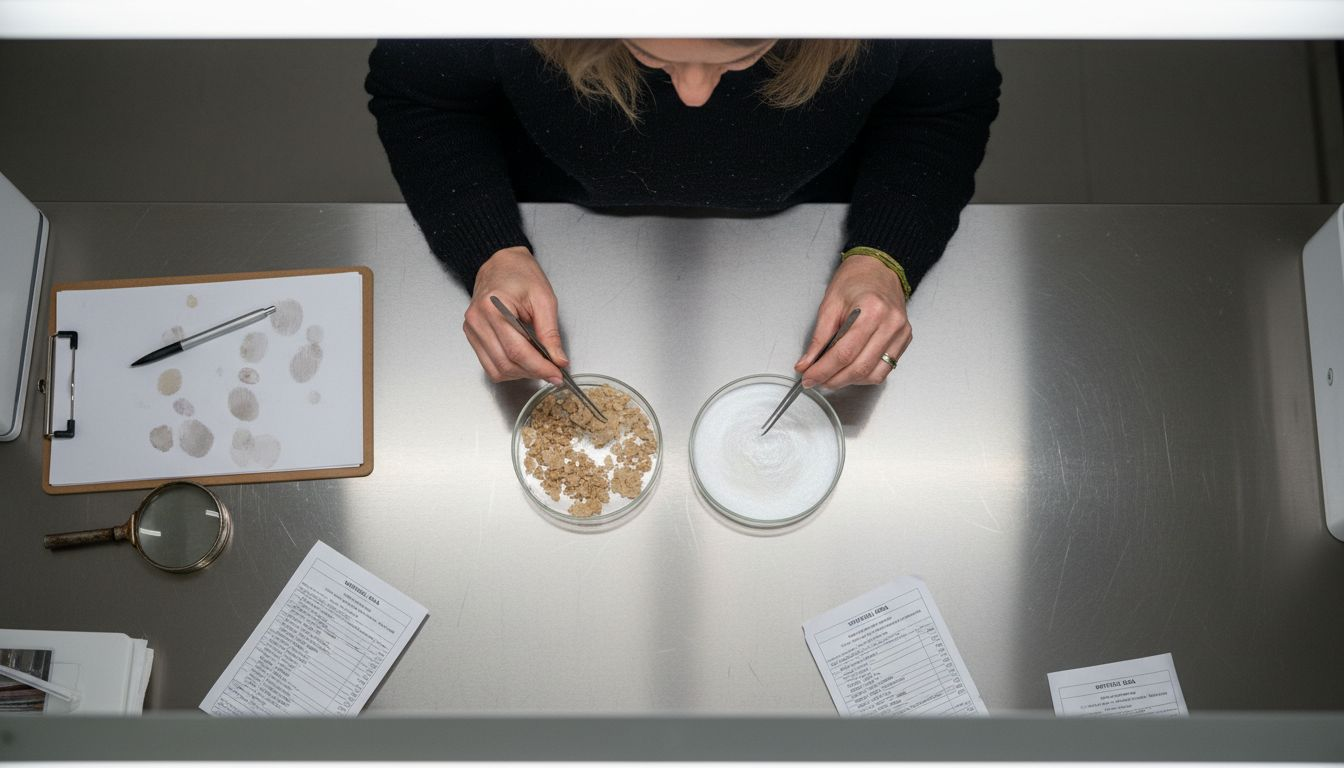 Comparing natural and synthetic mica samples