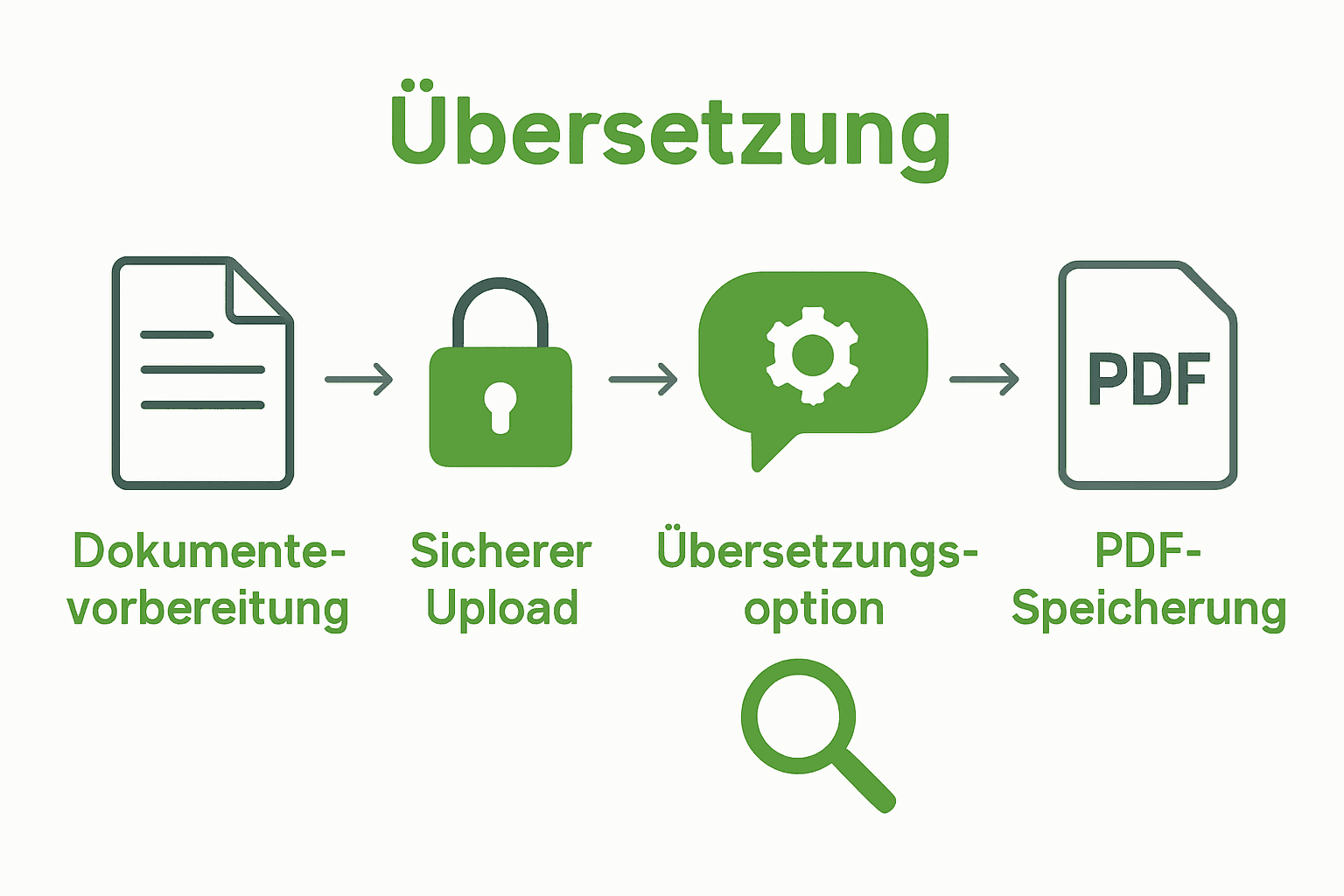 Infografik: Fünf Schritte zum Verstehen eines fremdsprachigen Arztbriefs
