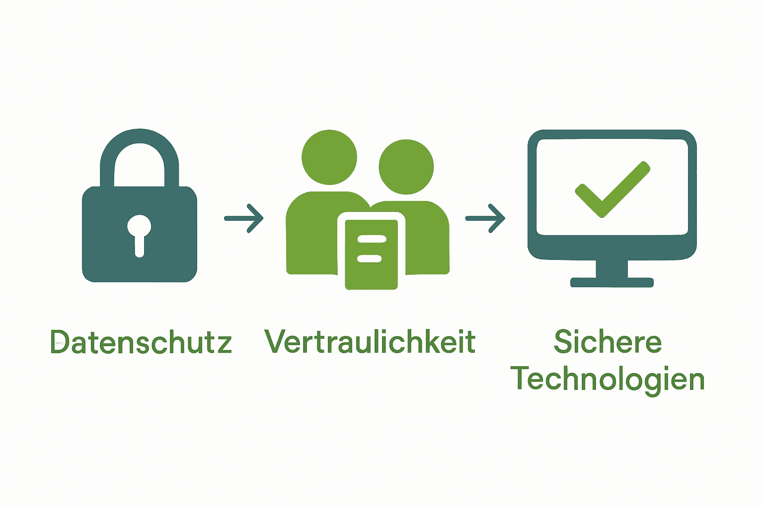 Infografik zu Datenschutz und Vertraulichkeit bei medizinischen Übersetzungen