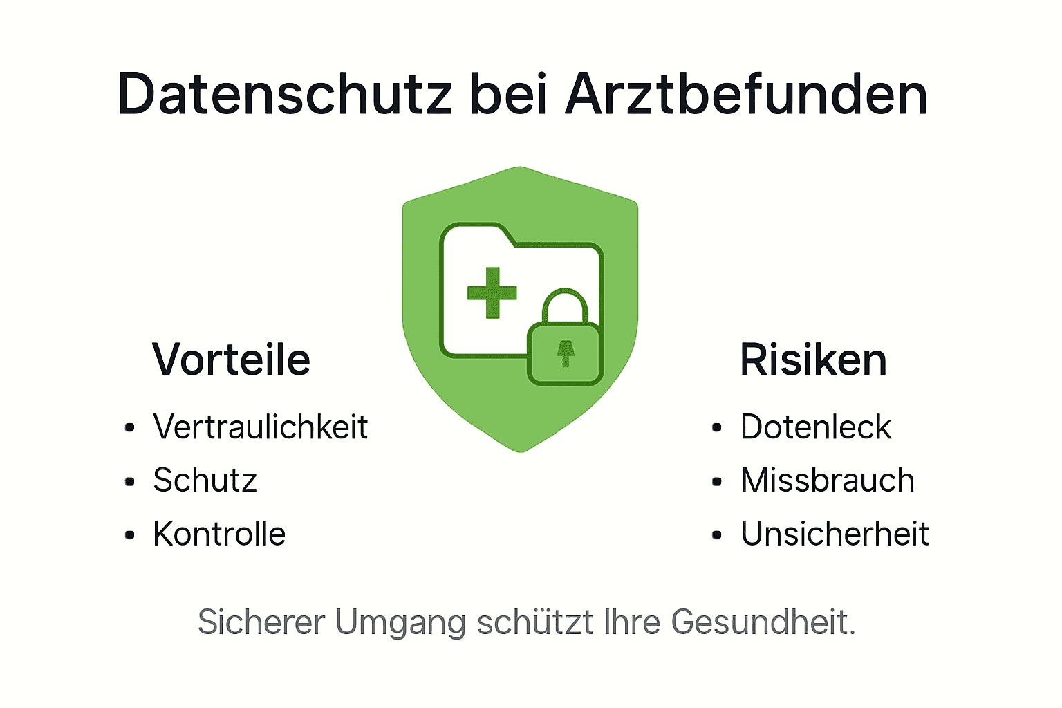 Eine Infografik veranschaulicht anschaulich, welche Chancen und Herausforderungen der Datenschutz mit sich bringt.