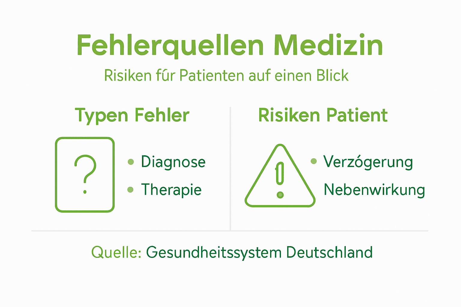 Übersicht: Typische Fehlerquellen und Risiken in der medizinischen Praxis