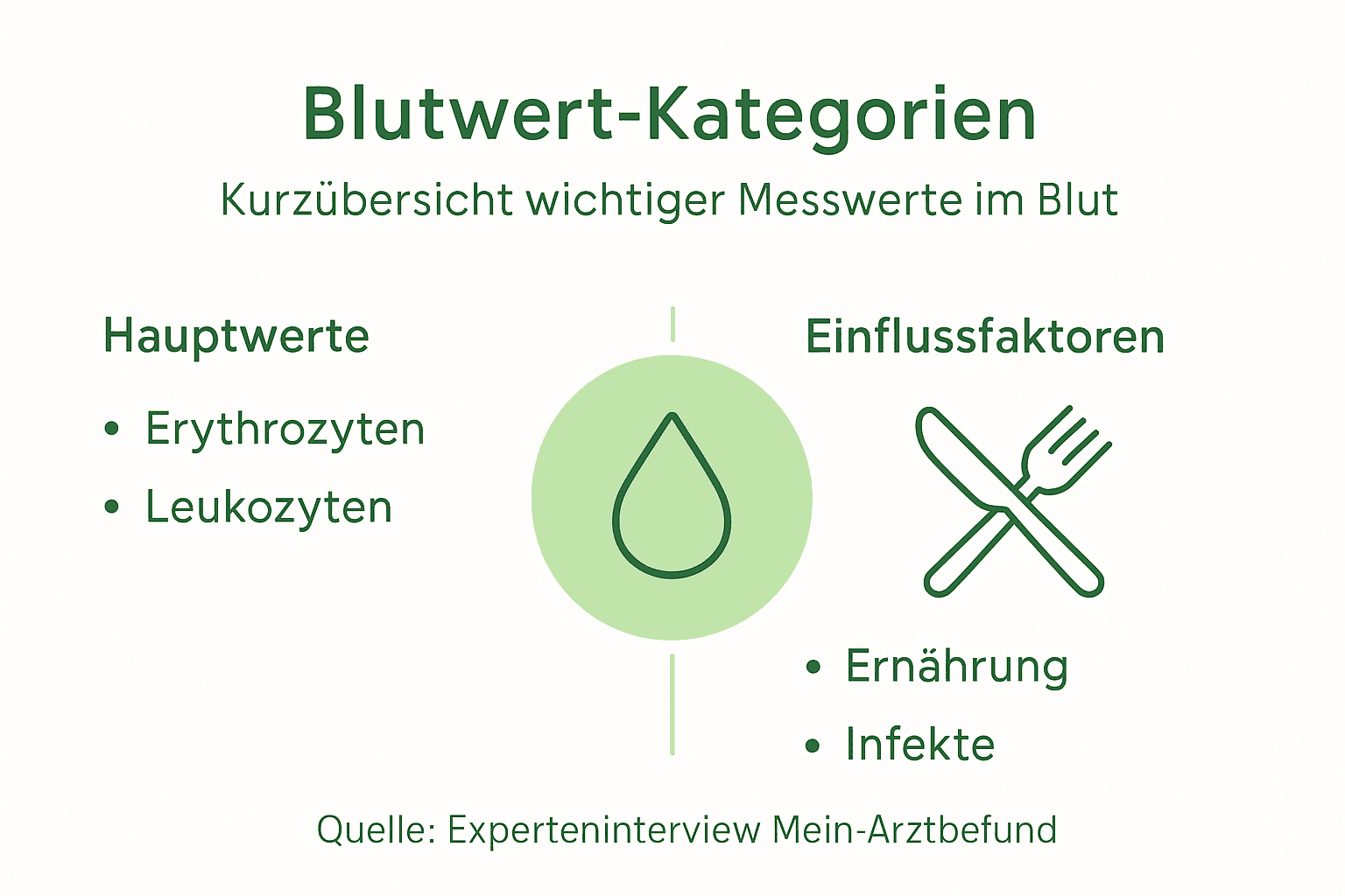 Übersicht: Die wichtigsten Blutwerte und ihre Einflussfaktoren auf einen Blick