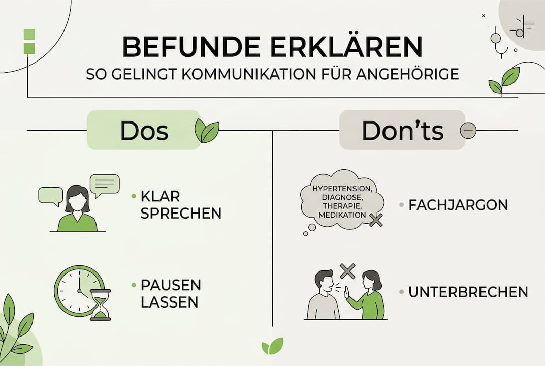 Infografik: So gelingt die Befundmitteilung – Was Sie tun und besser lassen sollten