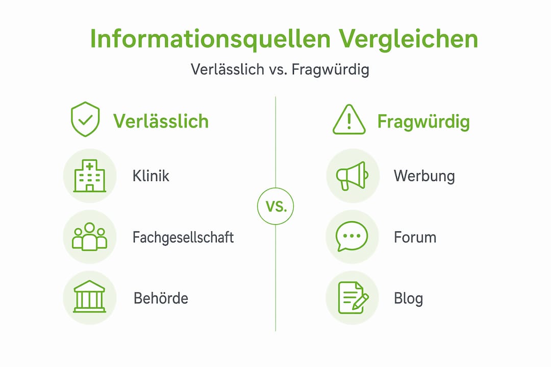Übersicht: Welche Gesundheitsquellen sind vertrauenswürdig – und bei welchen sollte man vorsichtig sein?