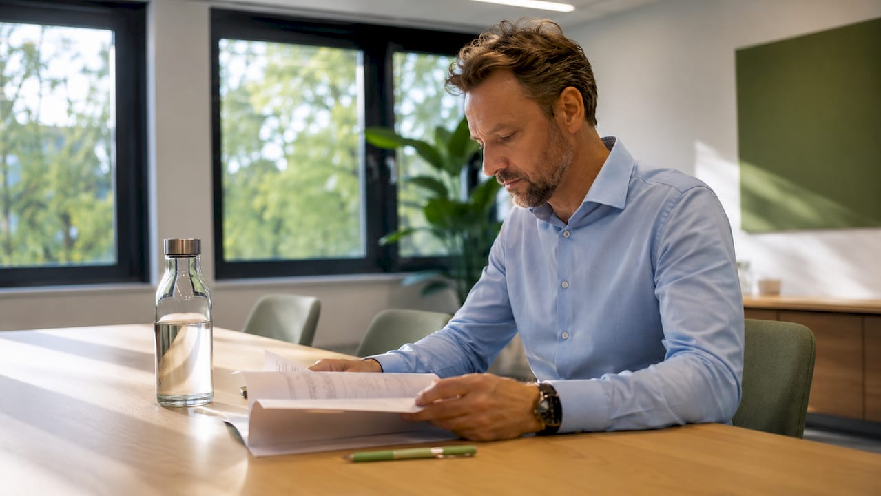 Eine Person hält die Krankenakte mit den Diagnosen in den Händen.
