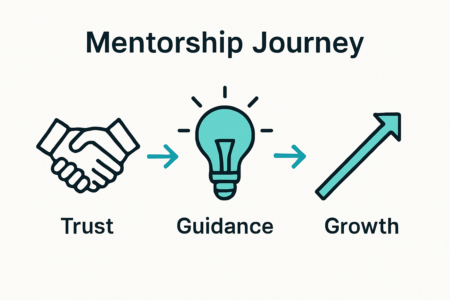 Infographic startup mentorship trust guidance growth