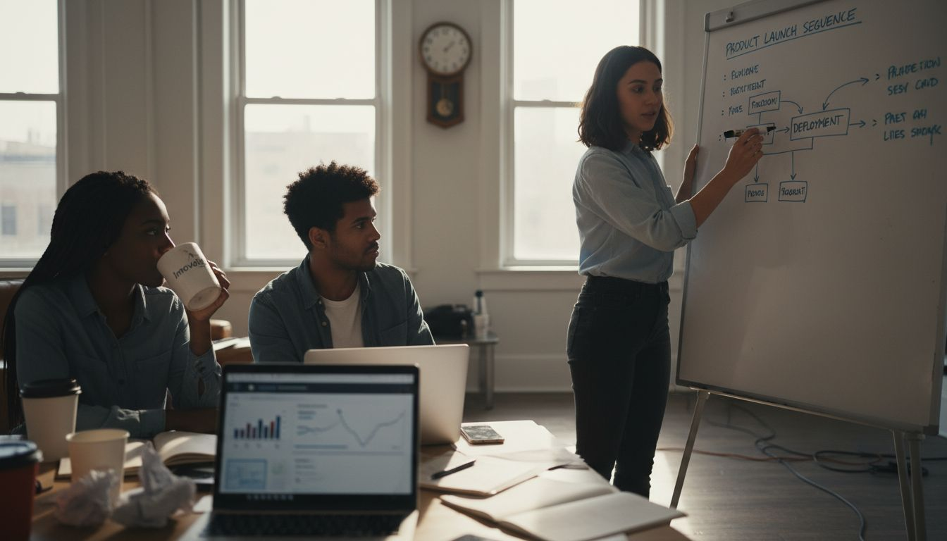 Startup team documents business systems together