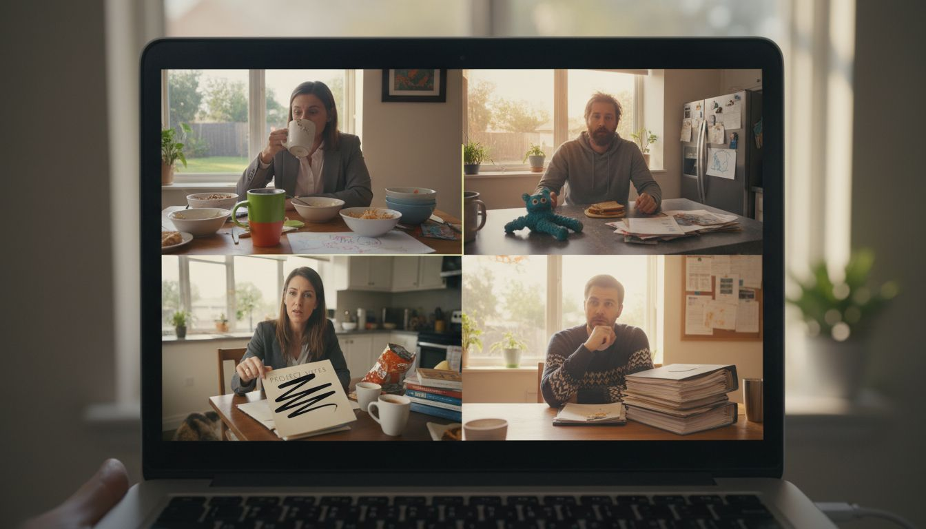 Entrepreneurs in virtual mastermind session