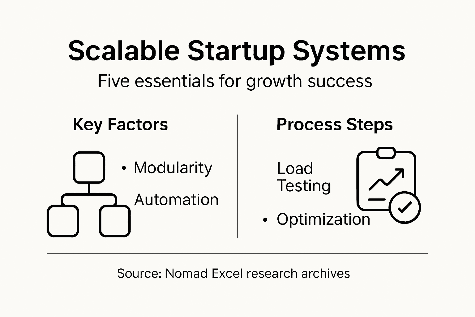 Infographic overview of scalable system essentials