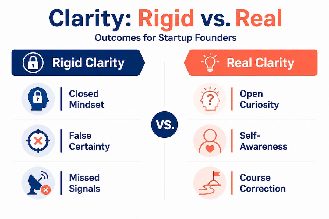 Infographic comparing rigid clarity and real clarity