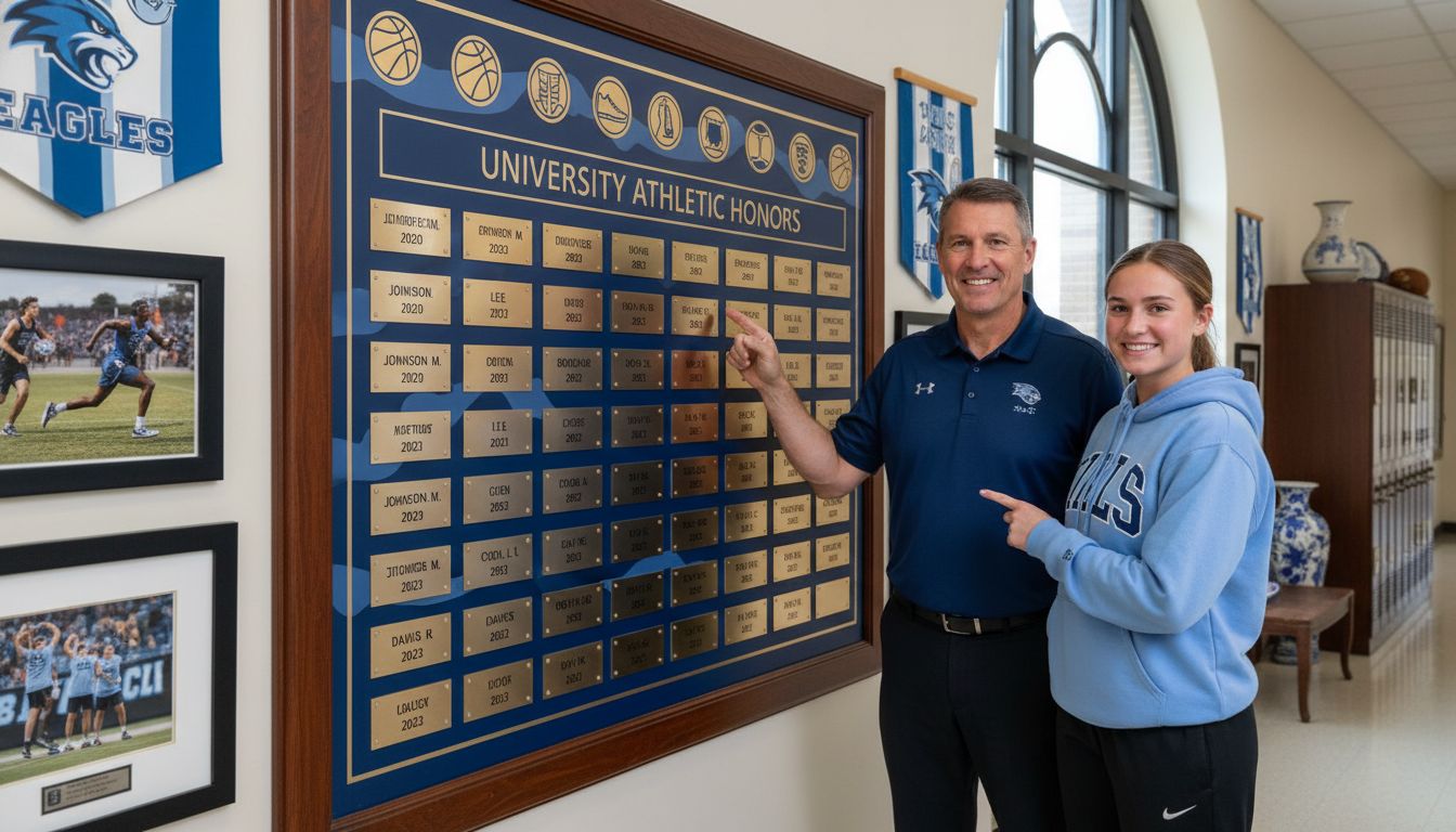 athletic hall plaque