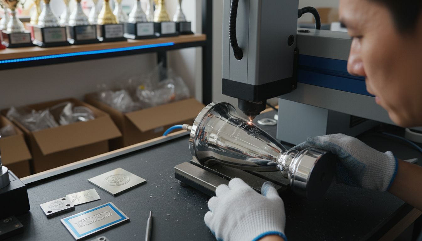 engraving trophy process