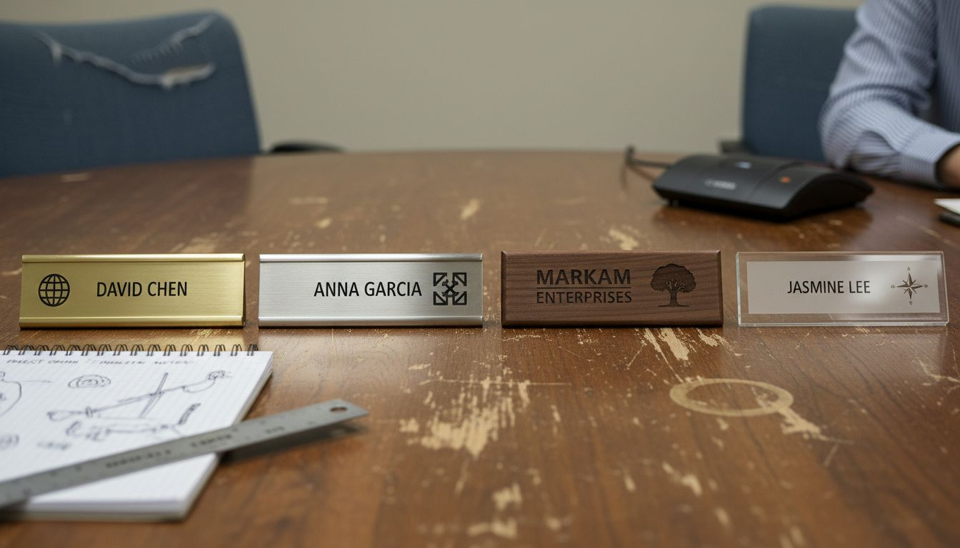 Custom Name Plates Explained: Impact on Awards – Gino's Awards, Inc.