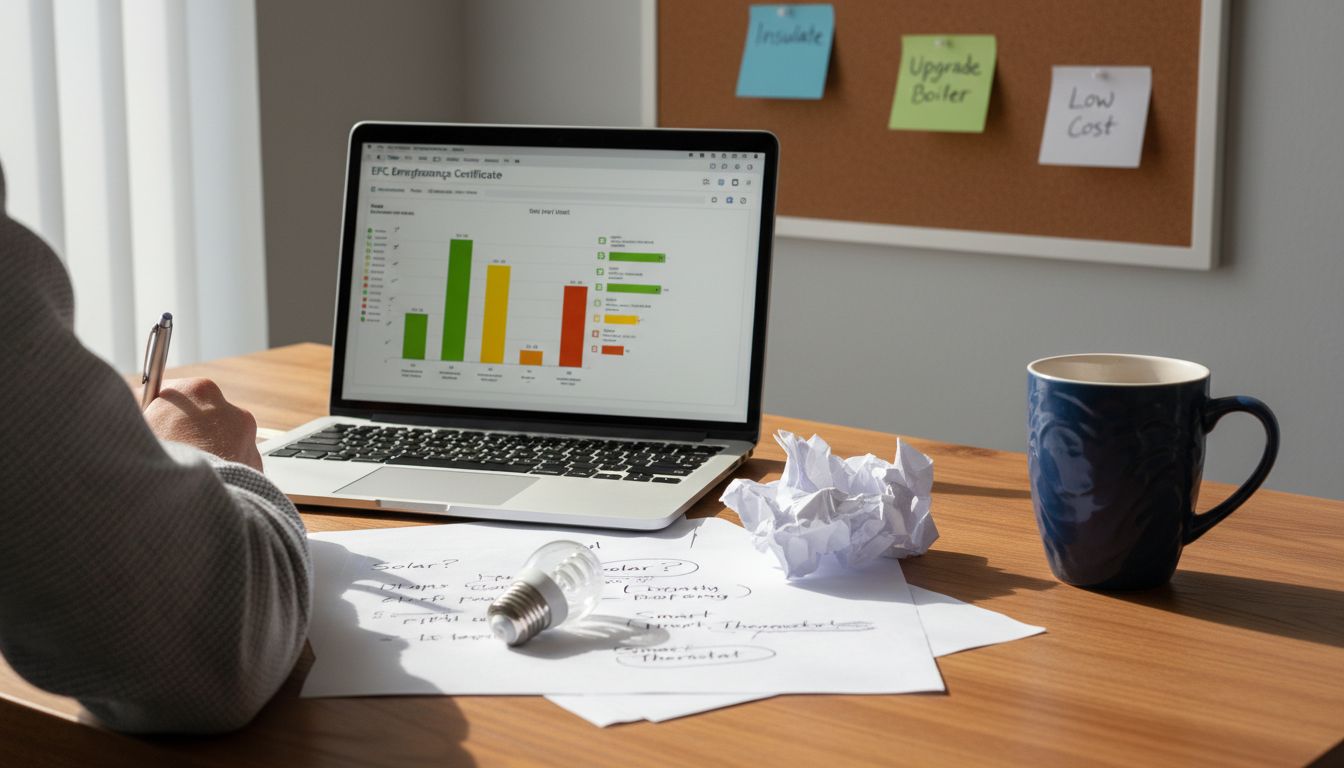 Workspace reviewing EPC report recommendations