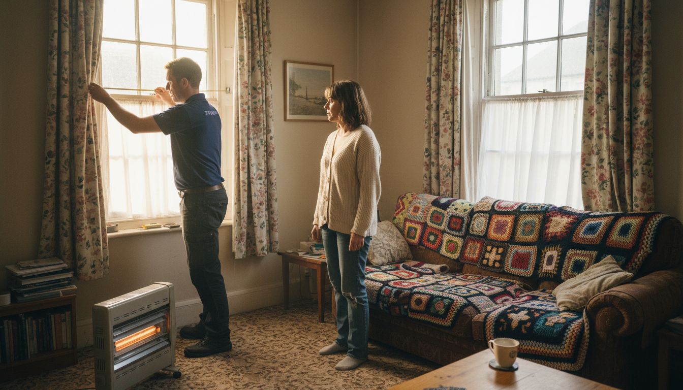 EPC assessor measures in lived-in flat