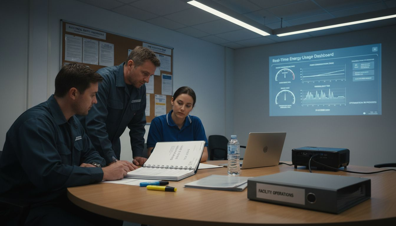 Facility team reviews energy integration plan