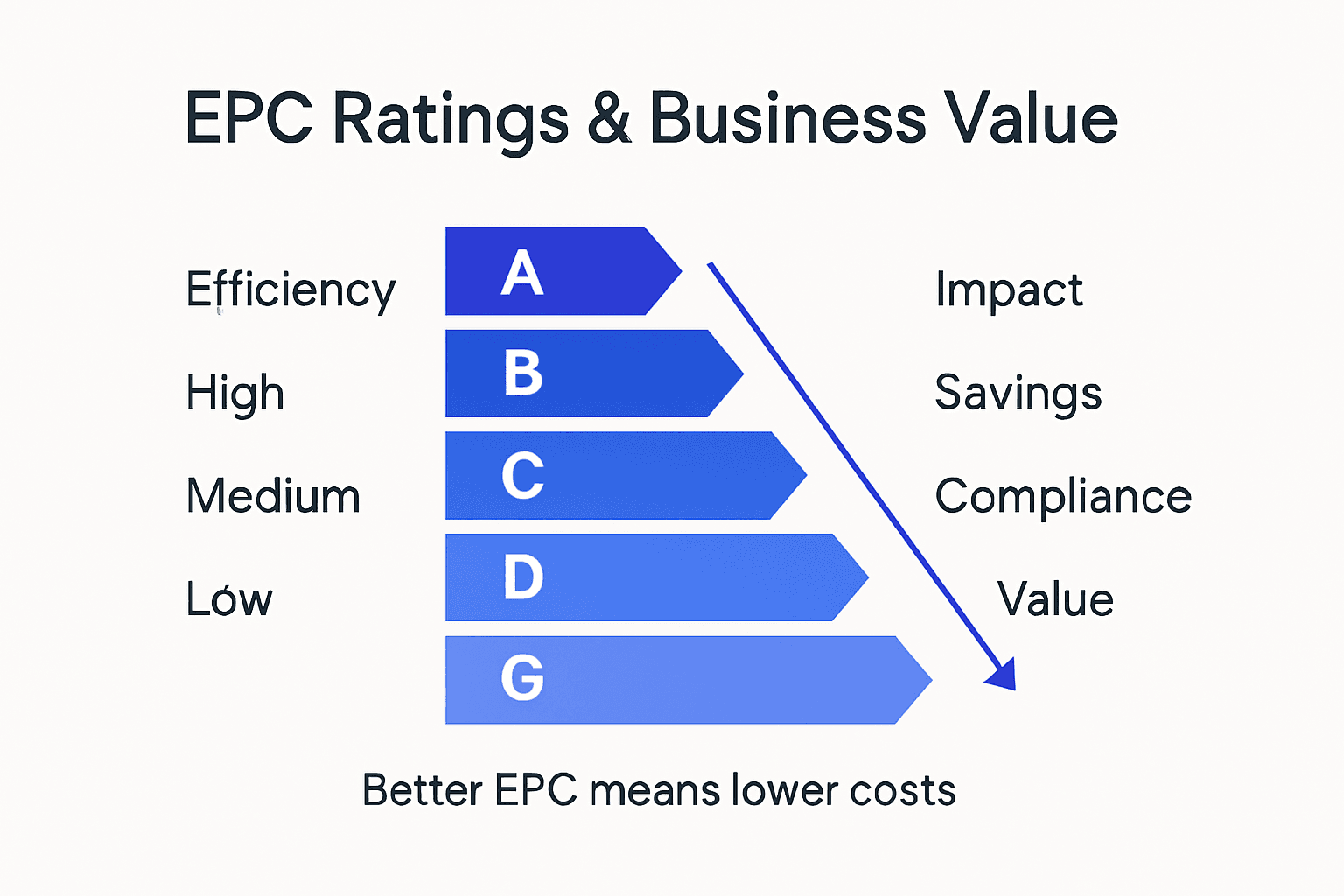 Infographic of EPC ratings and business value