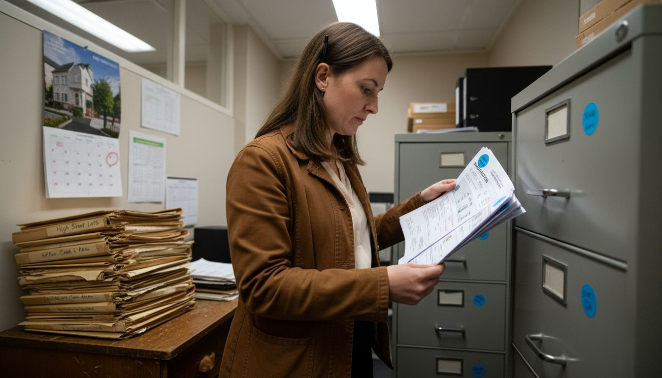 Property manager comparing EPC rating reports