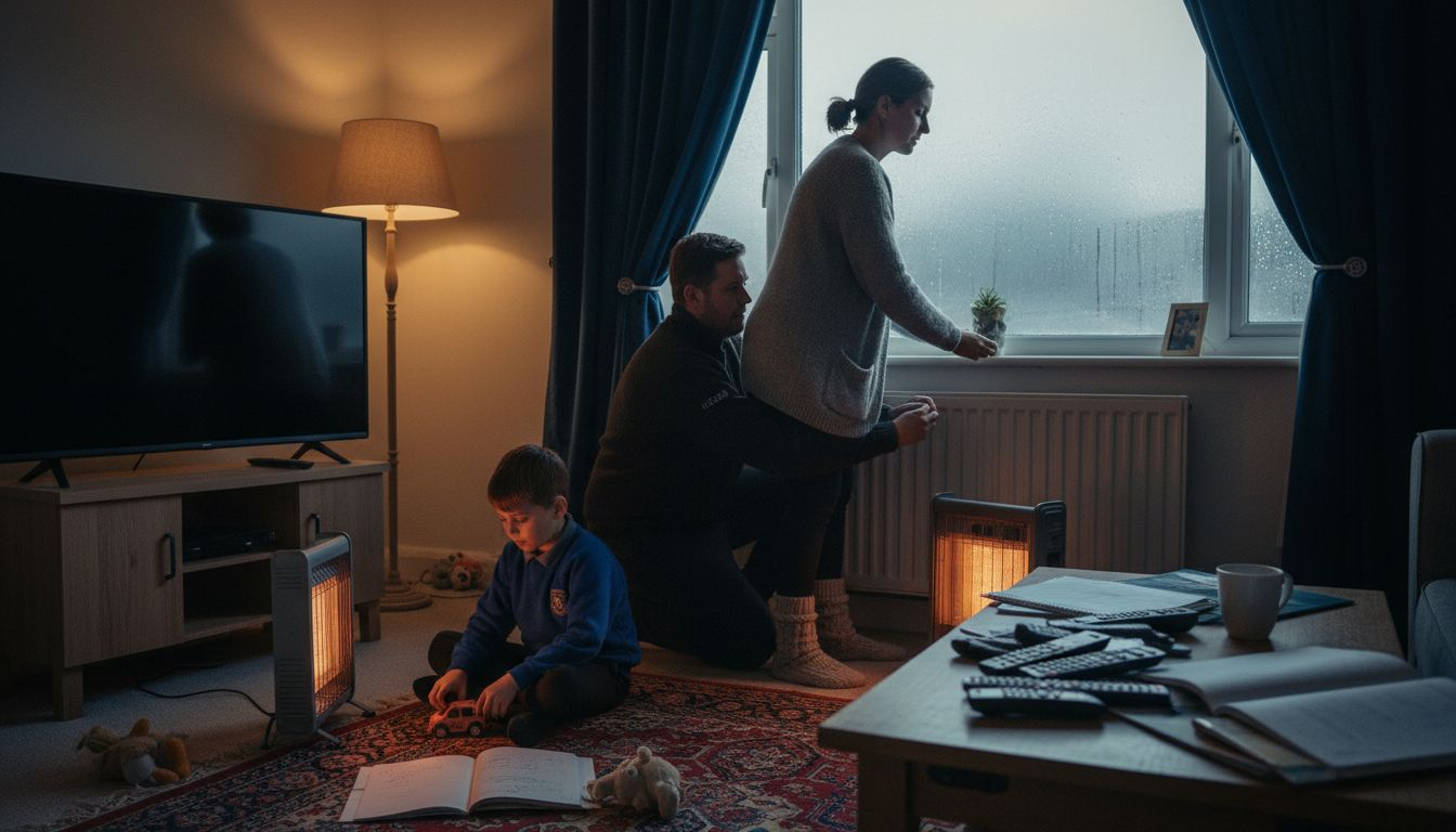 Family increases heating during winter peak