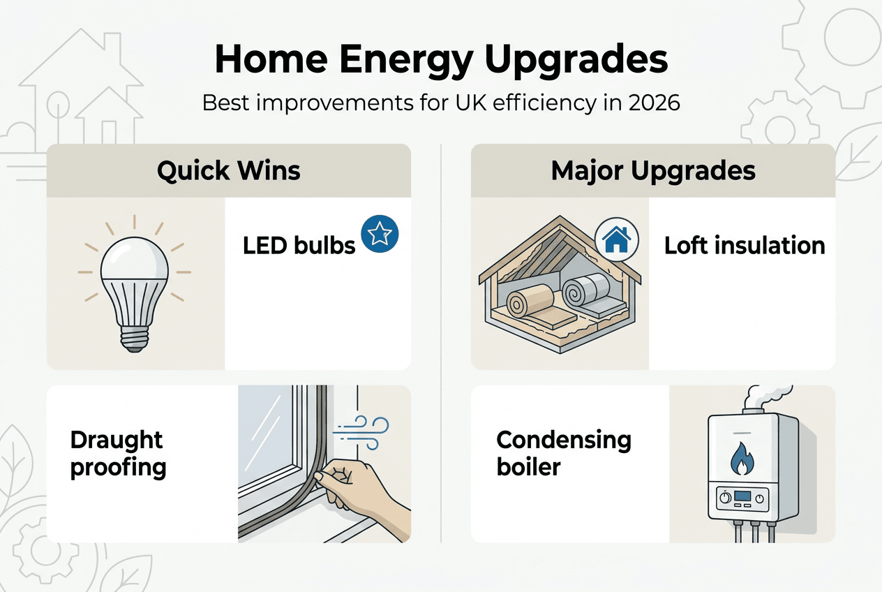 Infographic: UK home energy upgrades overview