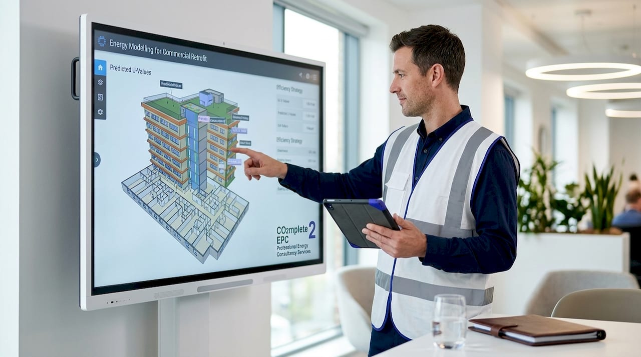 Contractor installing loft insulation in attic