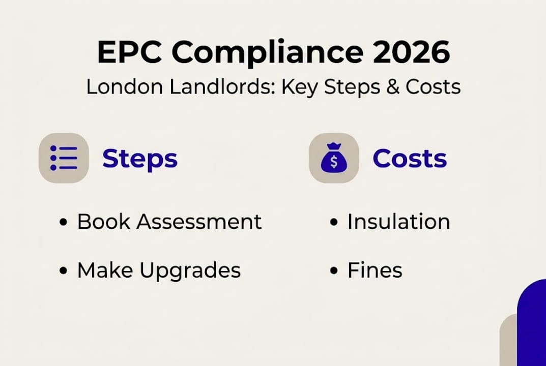 Infographic summarizing EPC steps and costs